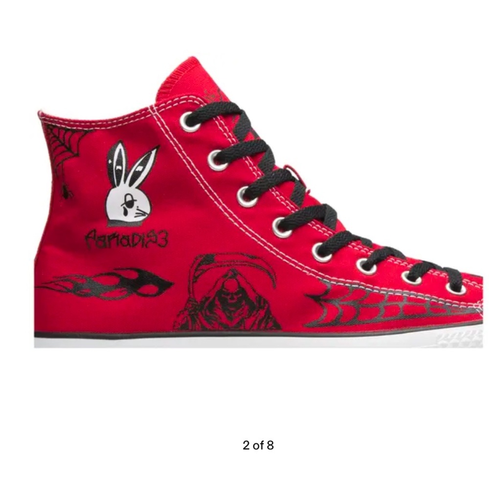 Sean Pablo x Converse Chuck Taylor All Star Sneakers Shoes Pro Hi 'Red' - Picture 4 of 15